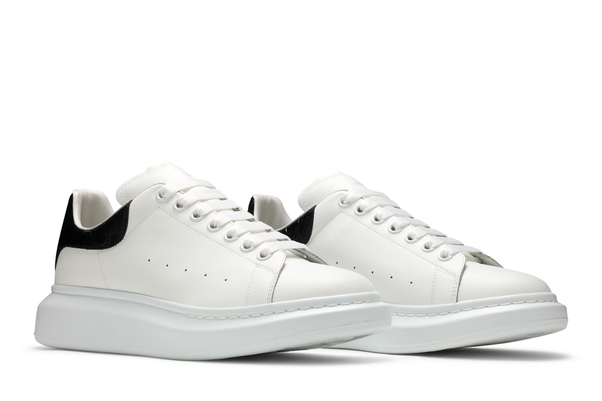 Alexander McQueen Oversized Sneaker 'Black Crocodile' - 8