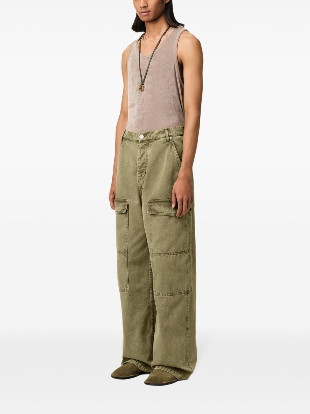 wided-leg cargo jeans - 3