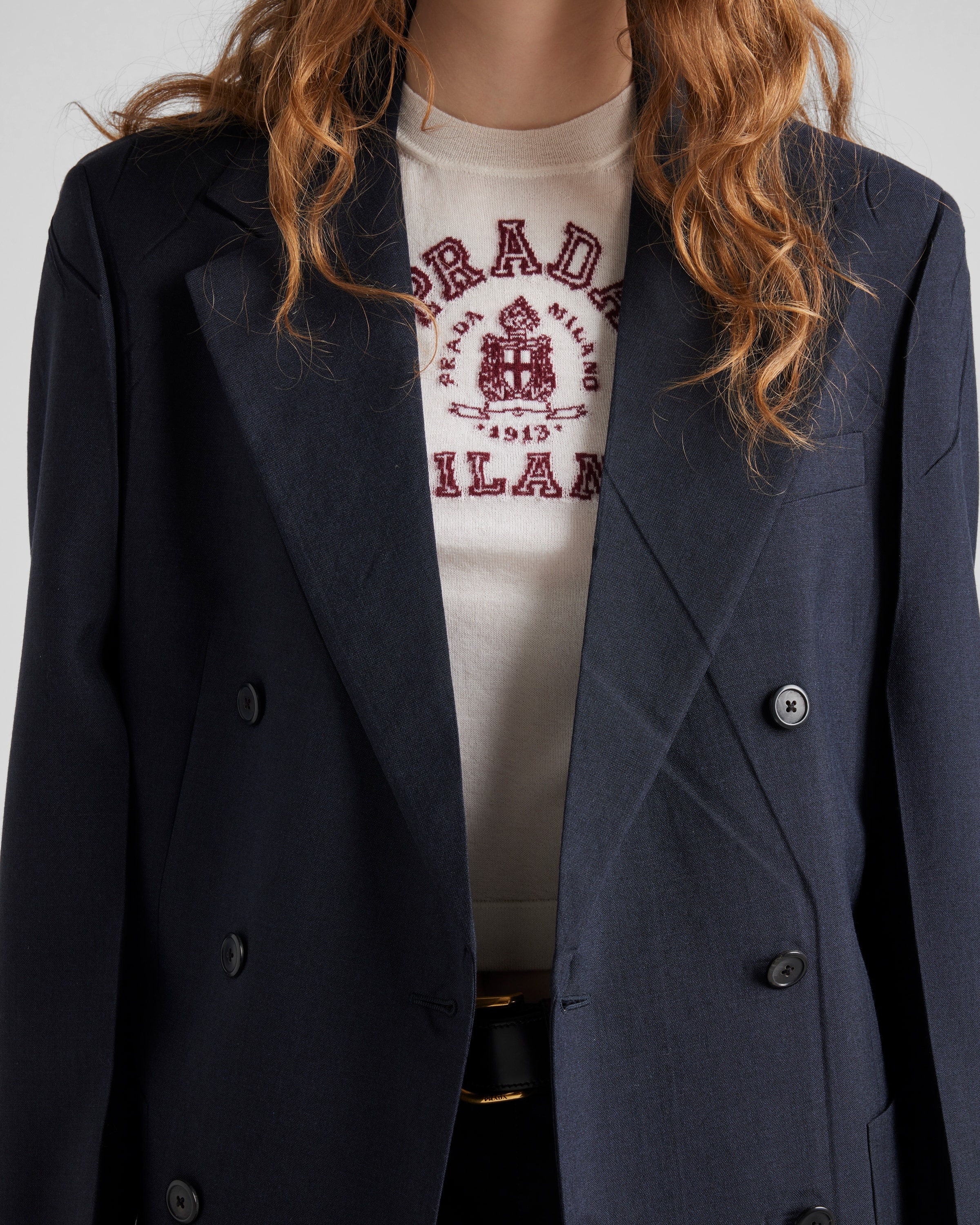 Cashmere intarsia T-shirt - 4