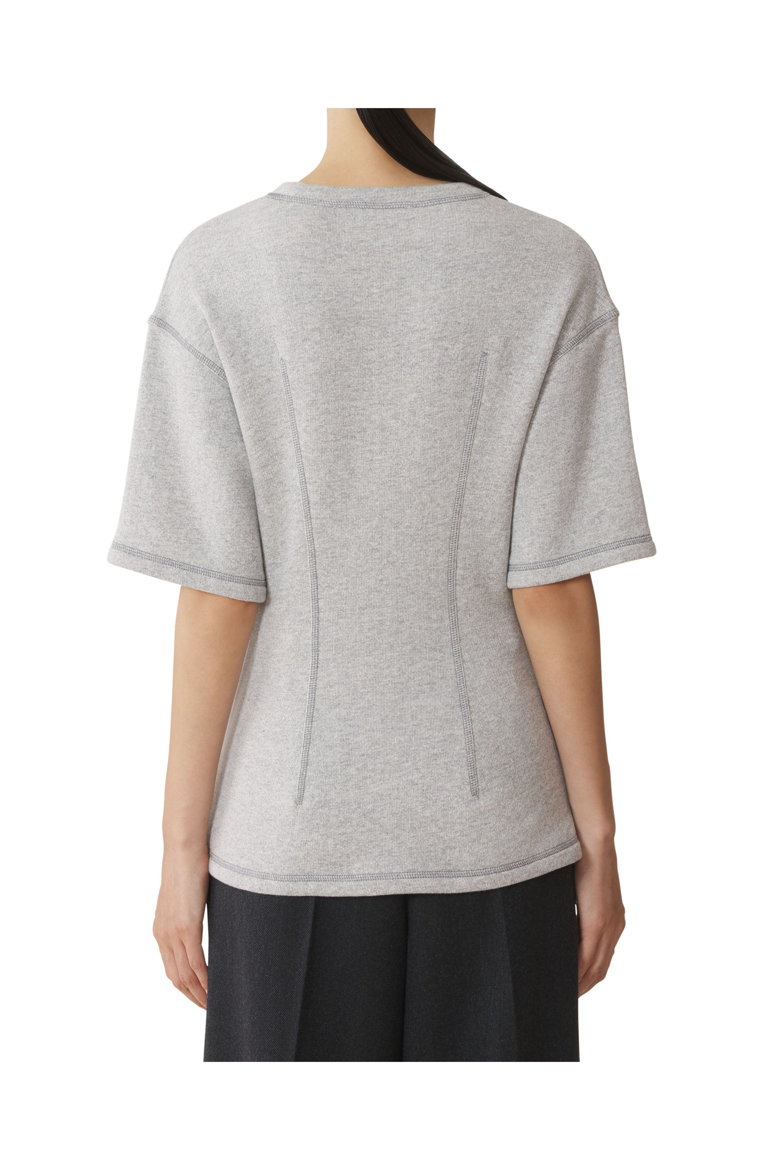 Lanvin Cotton Jersey T-Shirt in Heather Grey at Nordstrom - 4