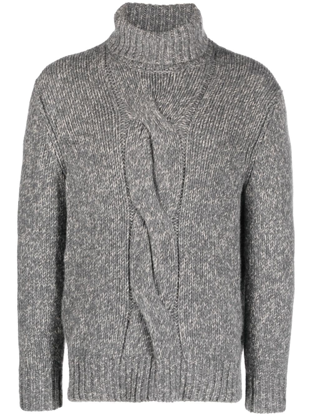 Brunello Cucinelli BRAIDED TURTLE NECK SWEATER | bernardellistores |  REVERSIBLE