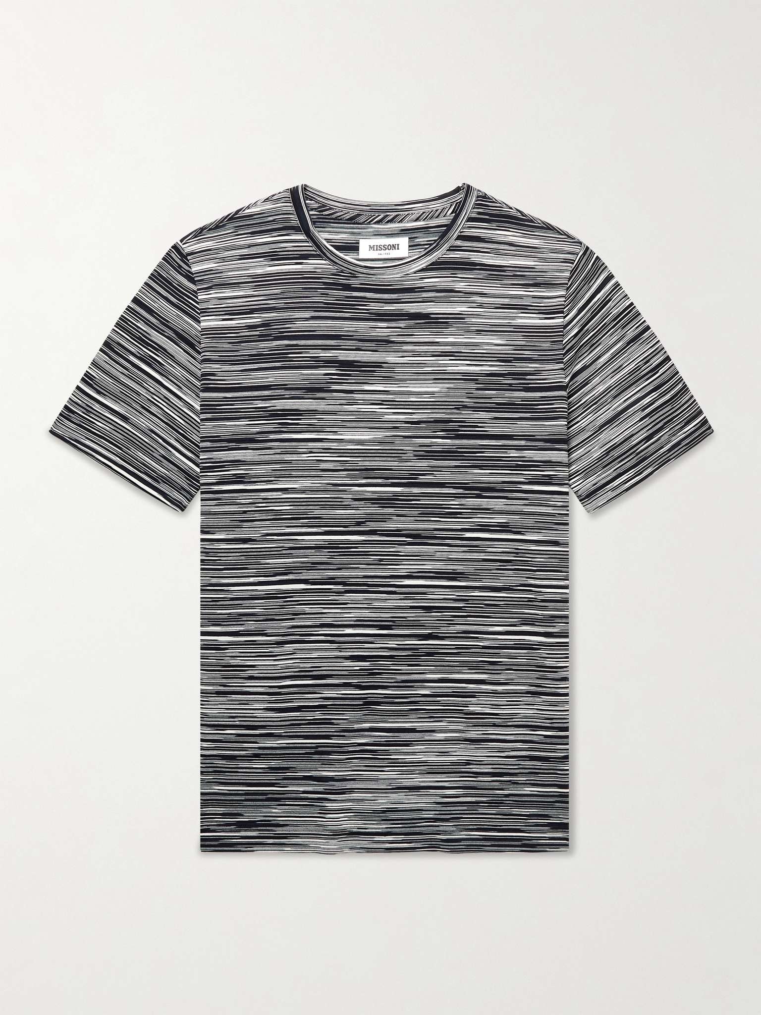 Space-Dyed Cotton-Jersey T-Shirt - 1