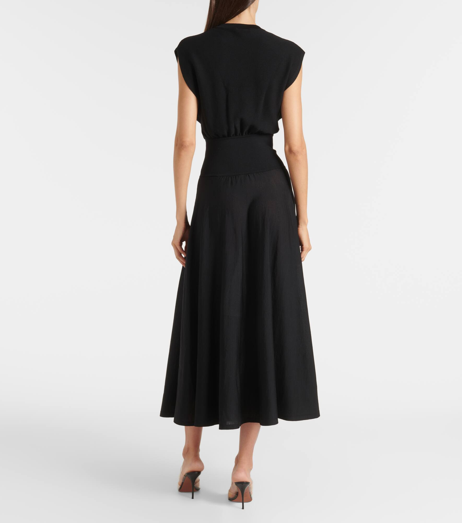 Wool-blend midi dress - 3