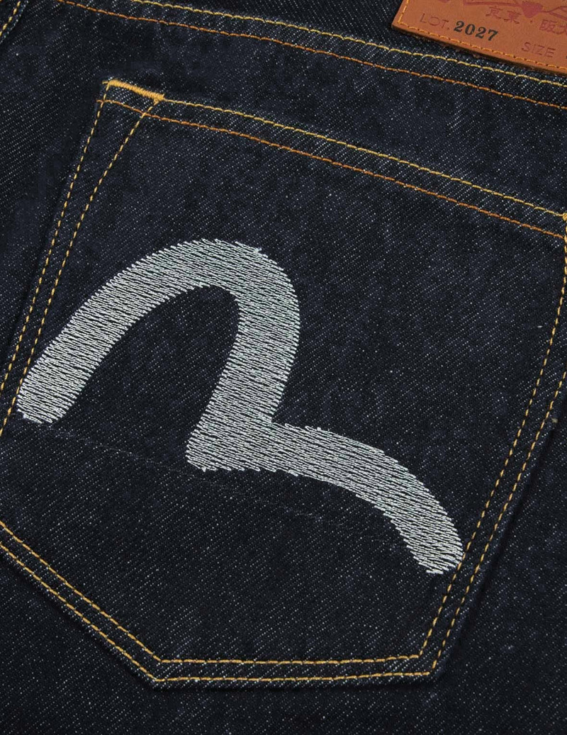 DOUBLE MONOGRAM PRINTED POCKET CROPPED FIT JEANS #2027 7
