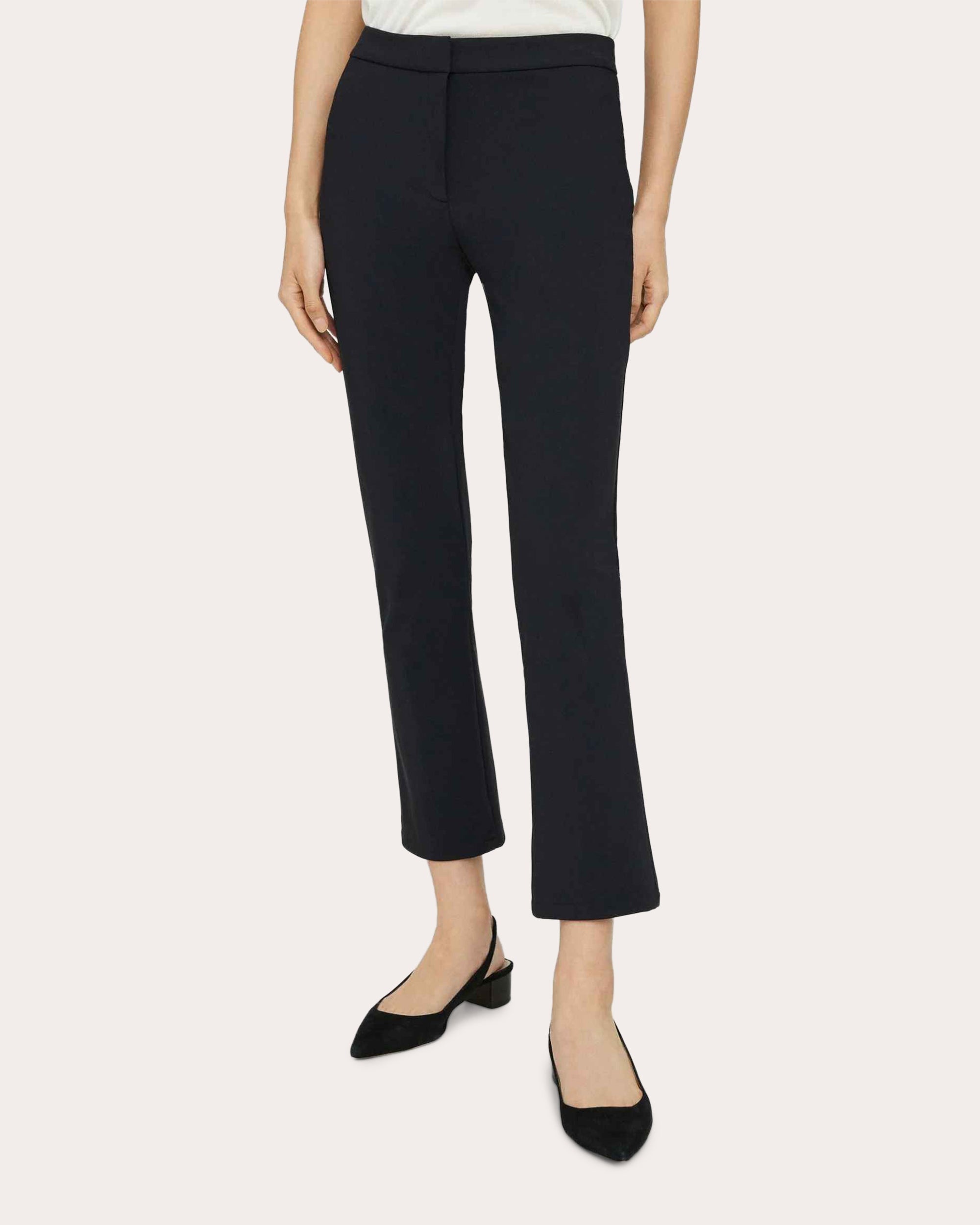 Slim Kick Pull-On Ponte Pants - 2