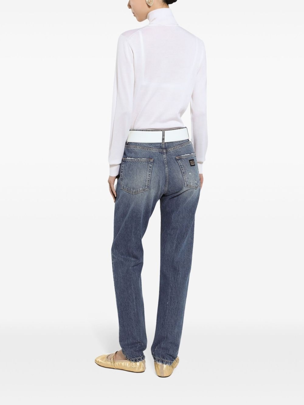 long-sleeved high-neck sweater - 4