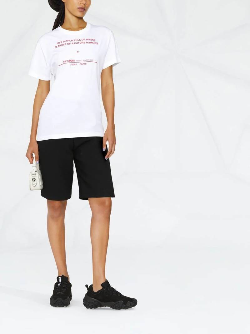 Raf Simons Tour-print short-sleeve T-shirt outlook