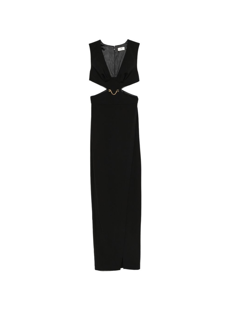 chain V-neck maxi dress 1