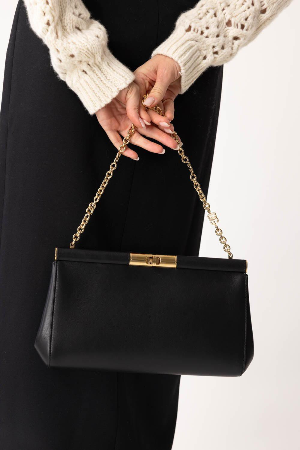 Medium Marlene Clutch - Black - 2