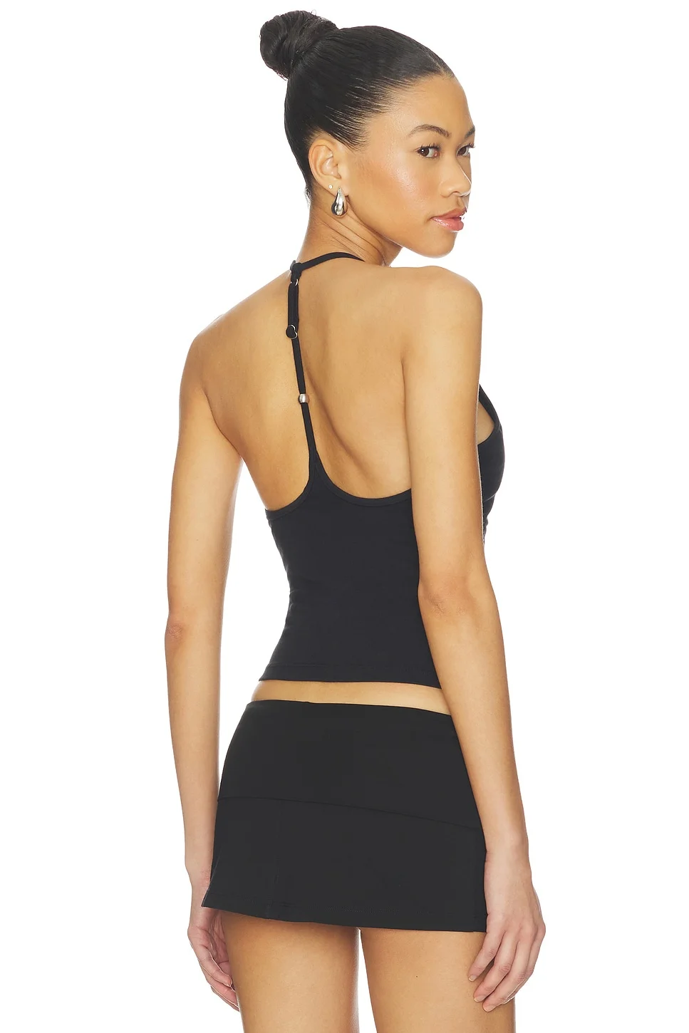 X JENNIE Chantal Halter Cotton Jersey Top - 1