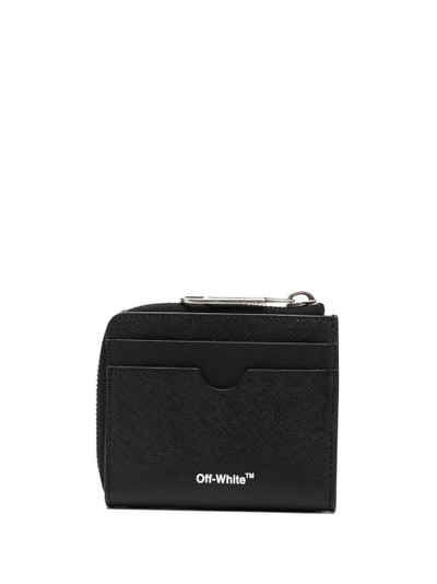 Off-White Binder Diag striped leather wallet outlook