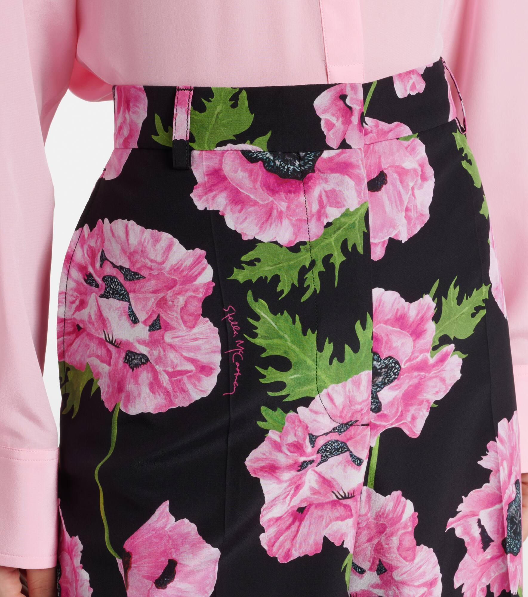 Poppy floral wide-leg pants - 4