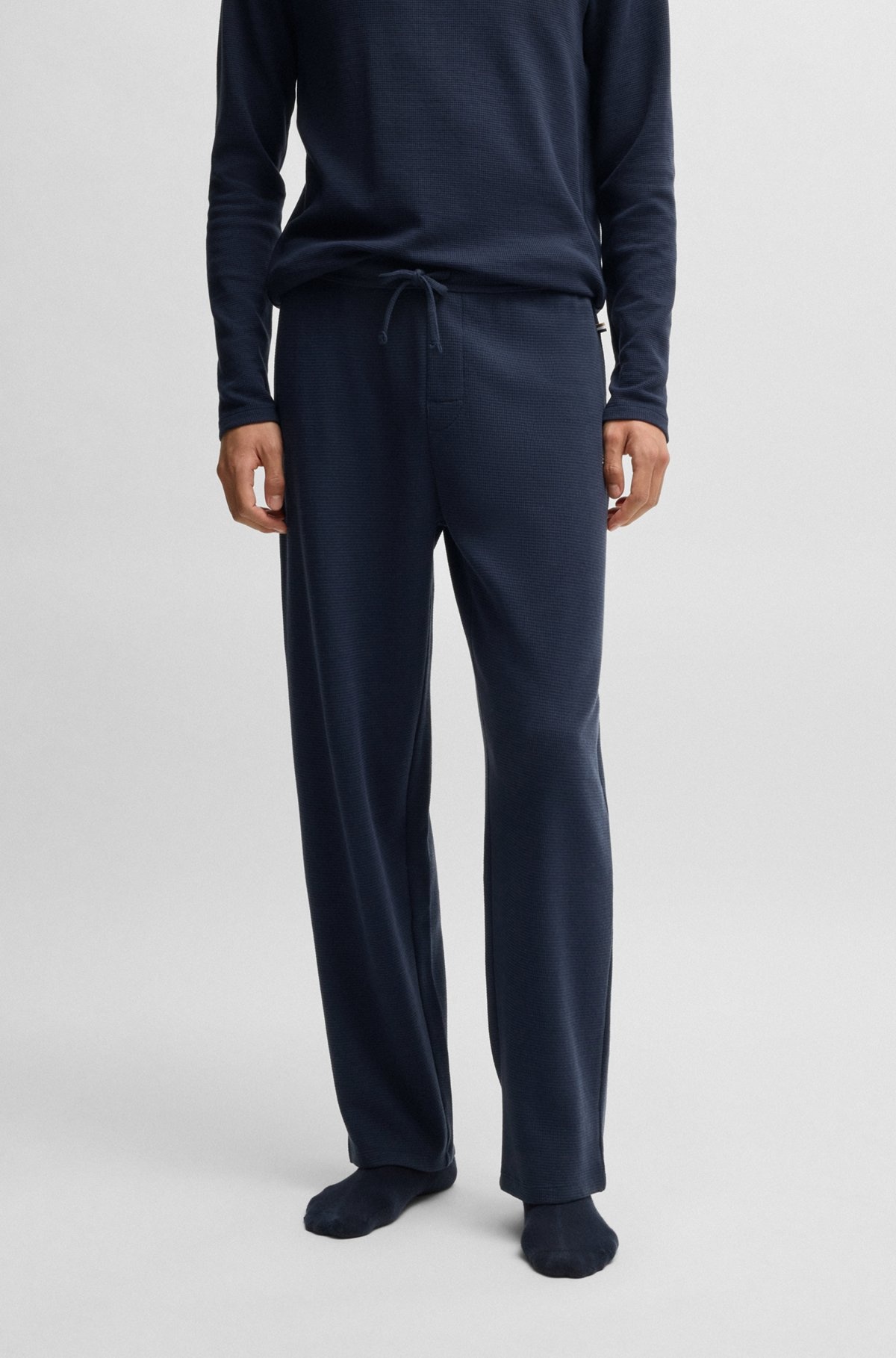 PAJAMA BOTTOMS WITH EMBROIDERED LOGO - 2