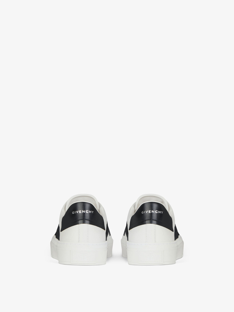 CITY SPORT SNEAKERS IN LEATHER WITH DOUBLE WEBBING STRAP 7