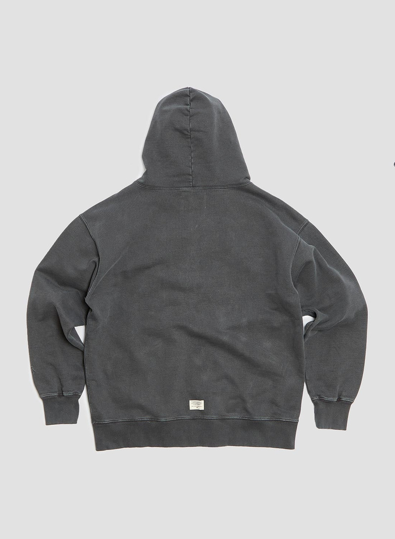 Embroidered Arrow Zip Hoodie in Black 7