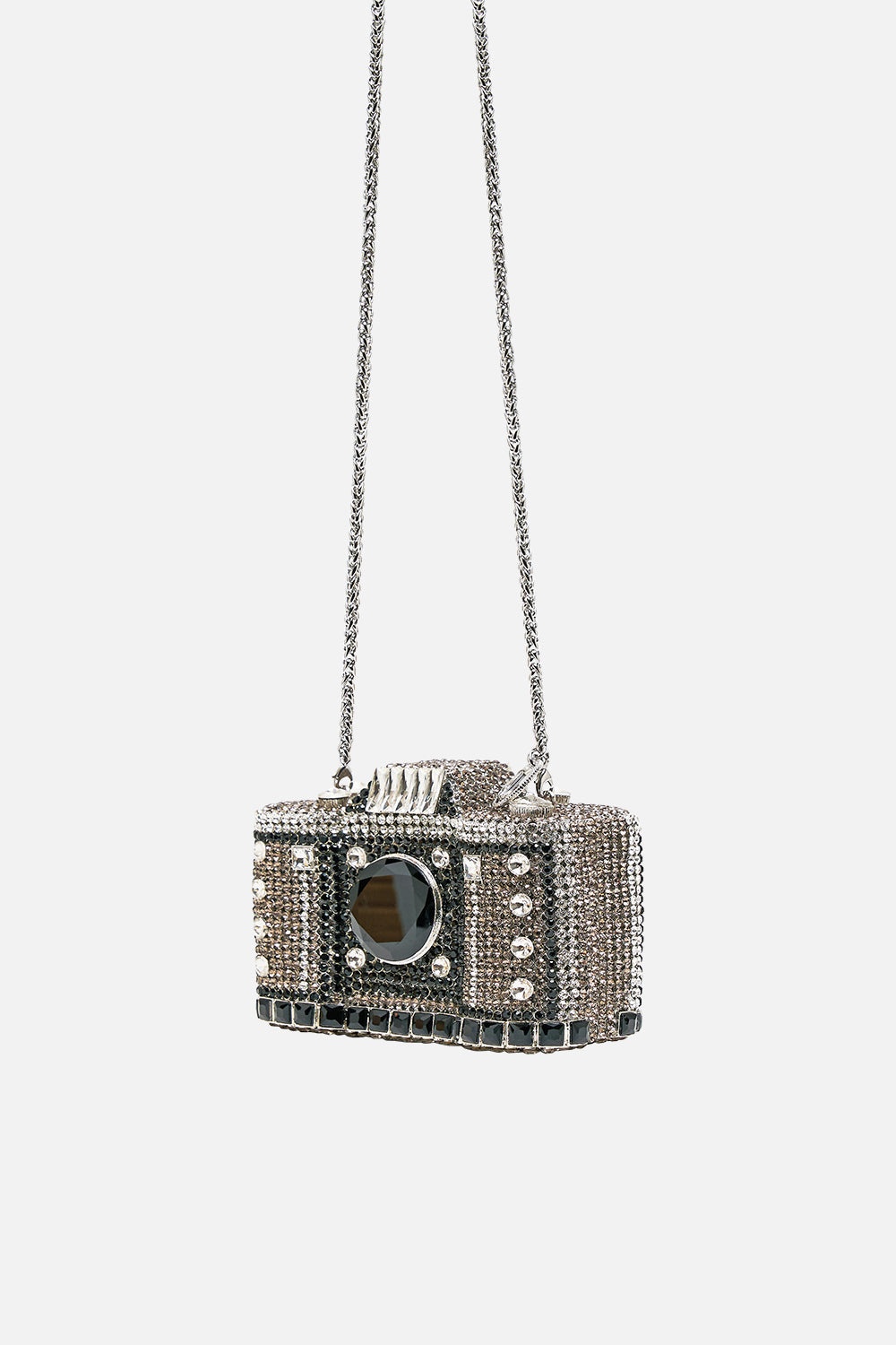EMBELLISHED  CAMERA CLUTCH BAG - 2
