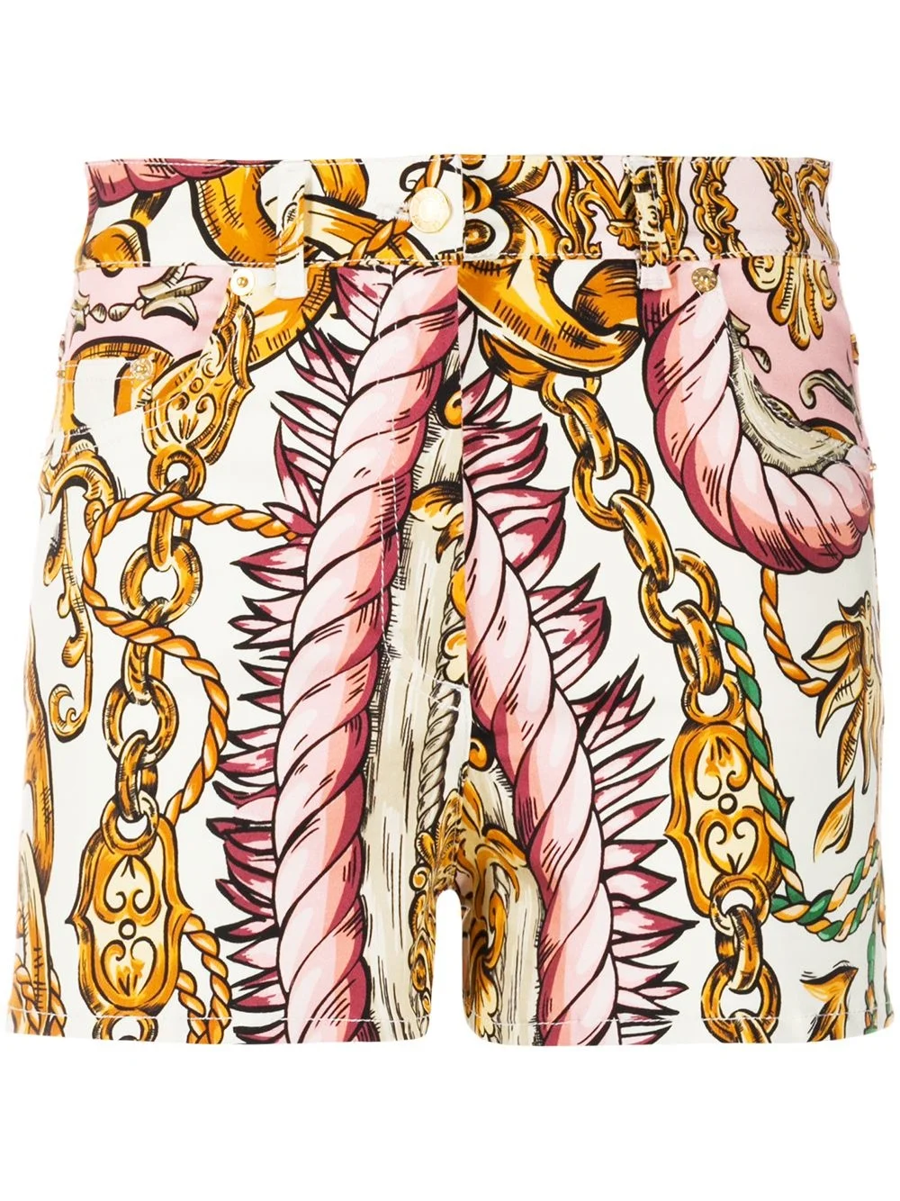 rope and chain-print shorts - 1