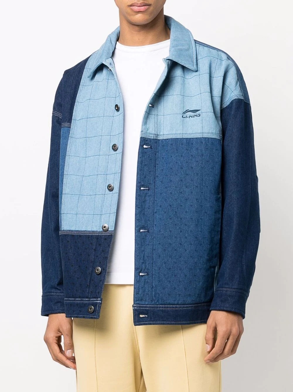 patchwork denim jacket - 3