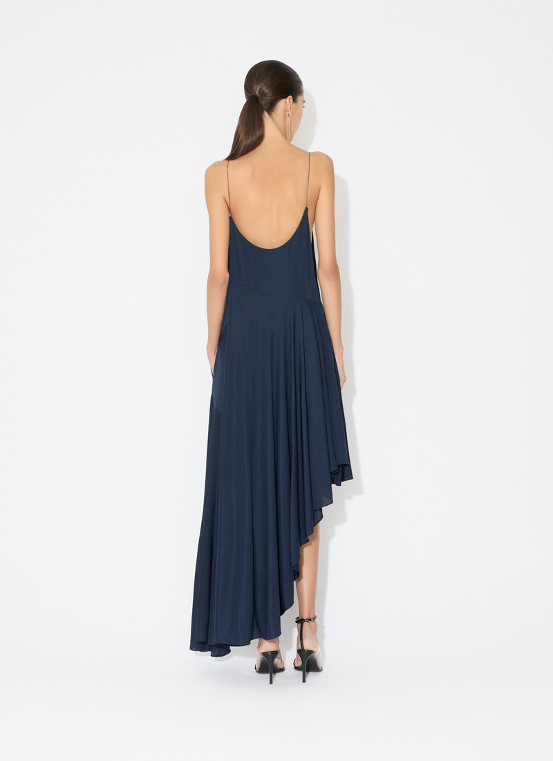Alaïa MATTE JERSEY ASYMMETRICAL SLIP DRESS outlook