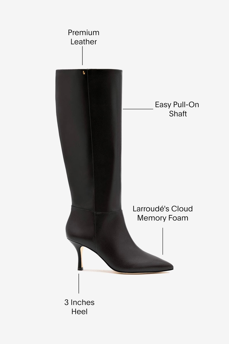 Kate Mid Boot In Black Leather 5