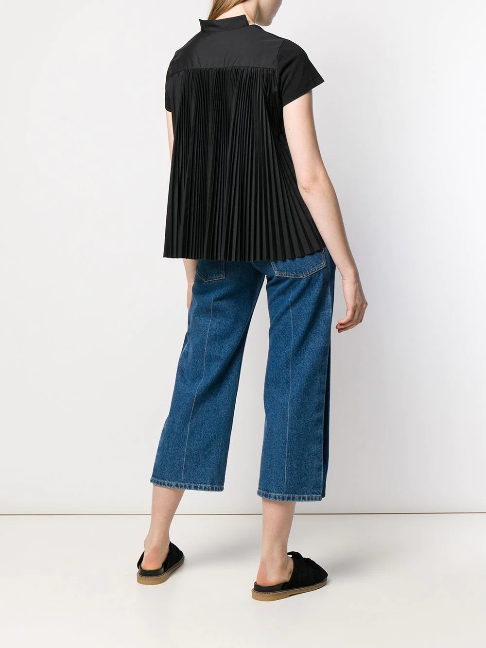 pleated back T-shirt - 2