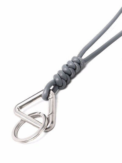 Bottega Veneta knotted geometric keychain outlook