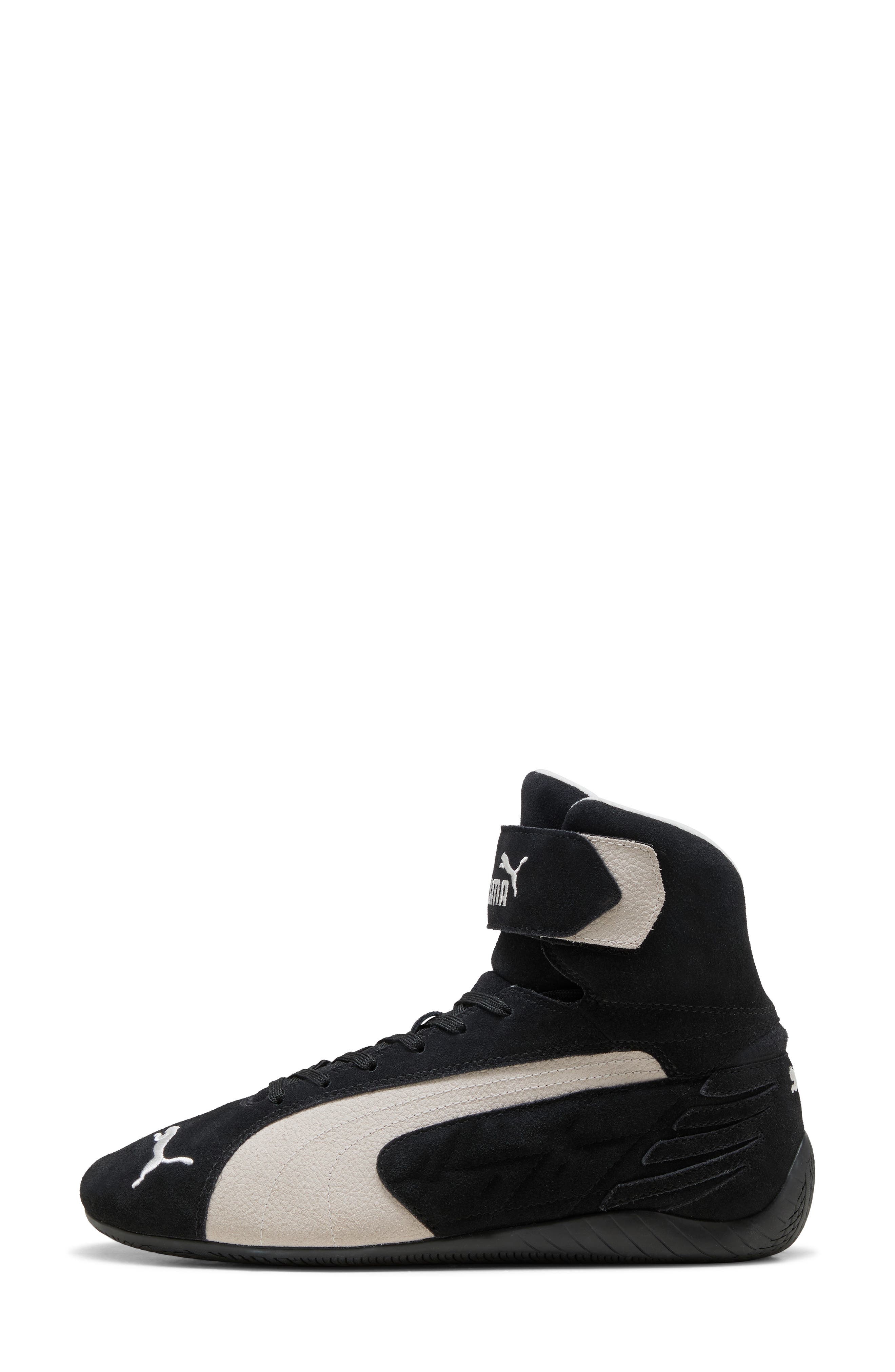 PUMA Speedcat Mid Sneaker in Puma Black-Warm White at Nordstrom - 6