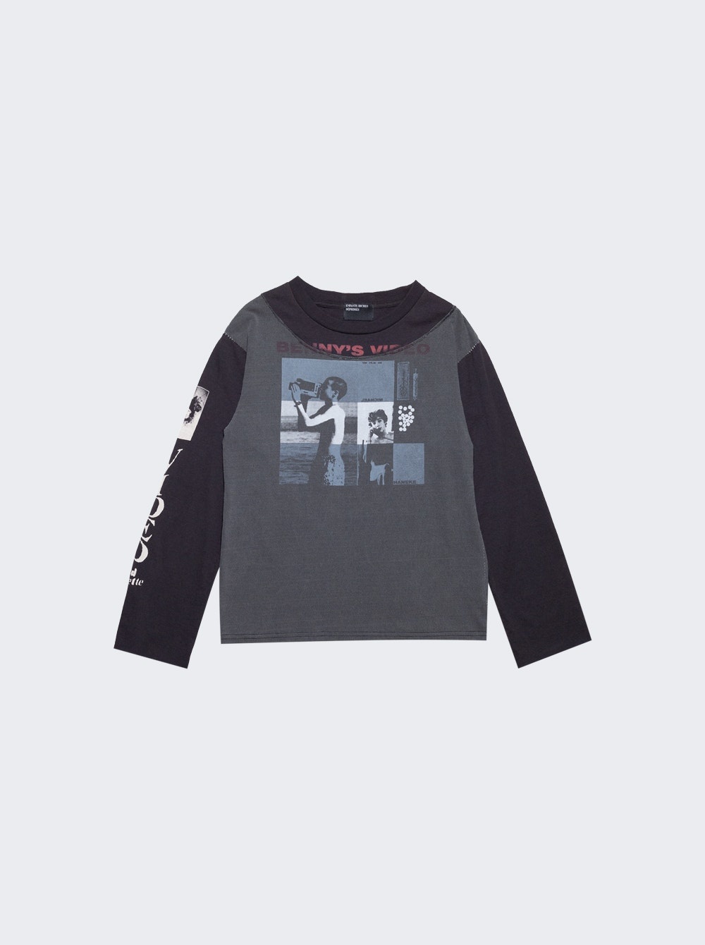 Benny's Video Assemblage Tee Faded Black - 1