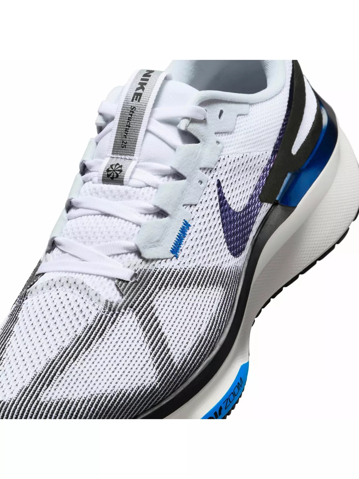 Structure 25 "White/Black/Sail/Photo Blue" Men's Running Shoe - 7