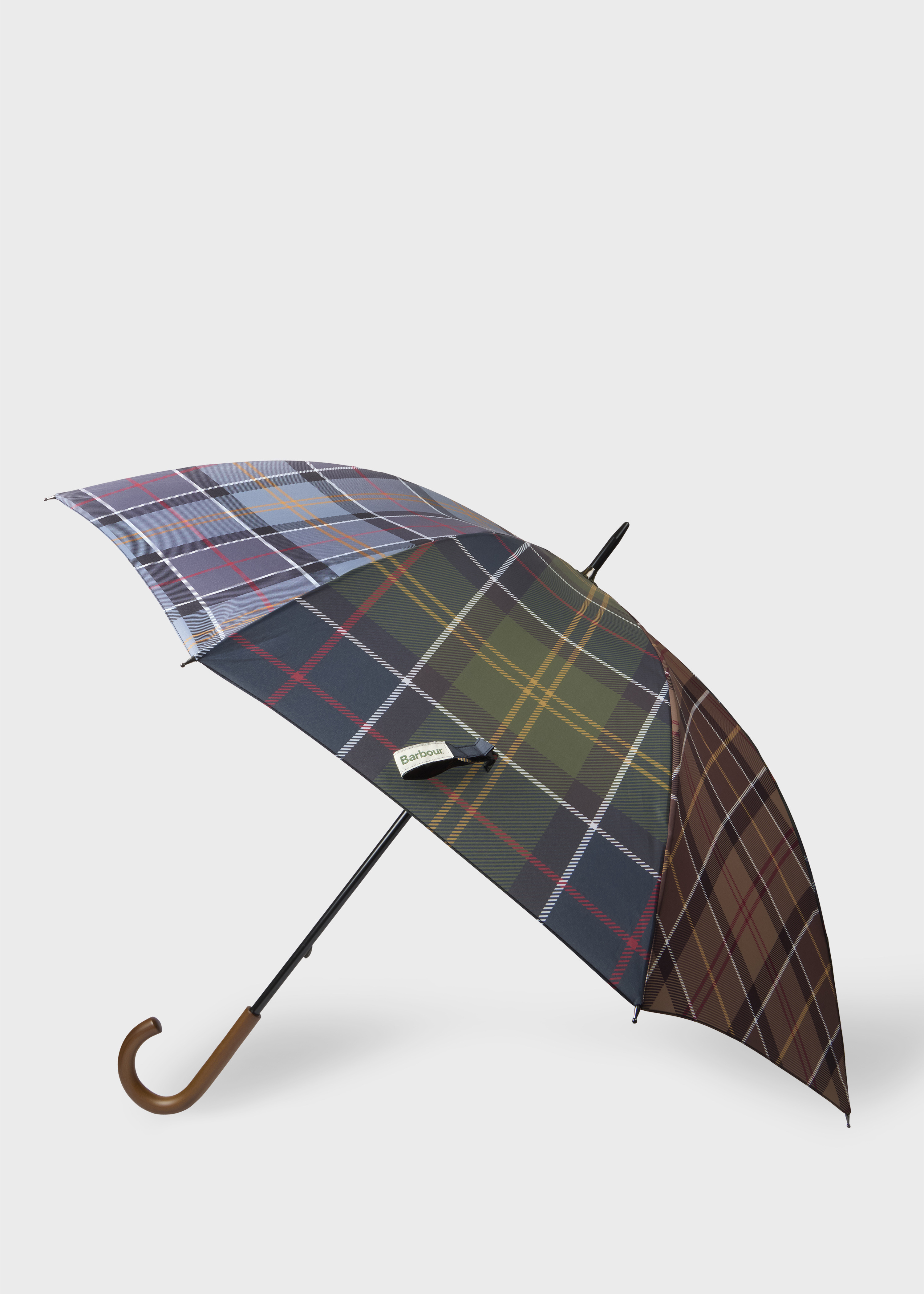 Paul Smith loves Barbour - Mixed Tartan Umbrella - 1