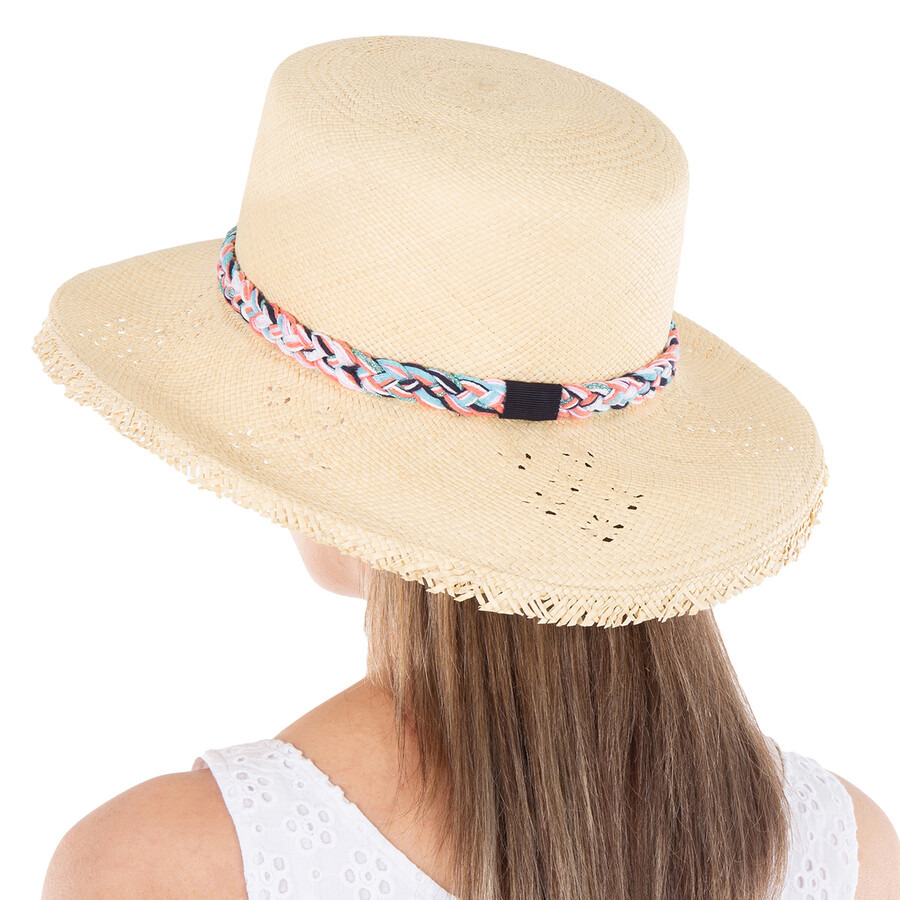 Maison Michel Ladies Multicolor New Kendall Braided-Strap Hat - 3