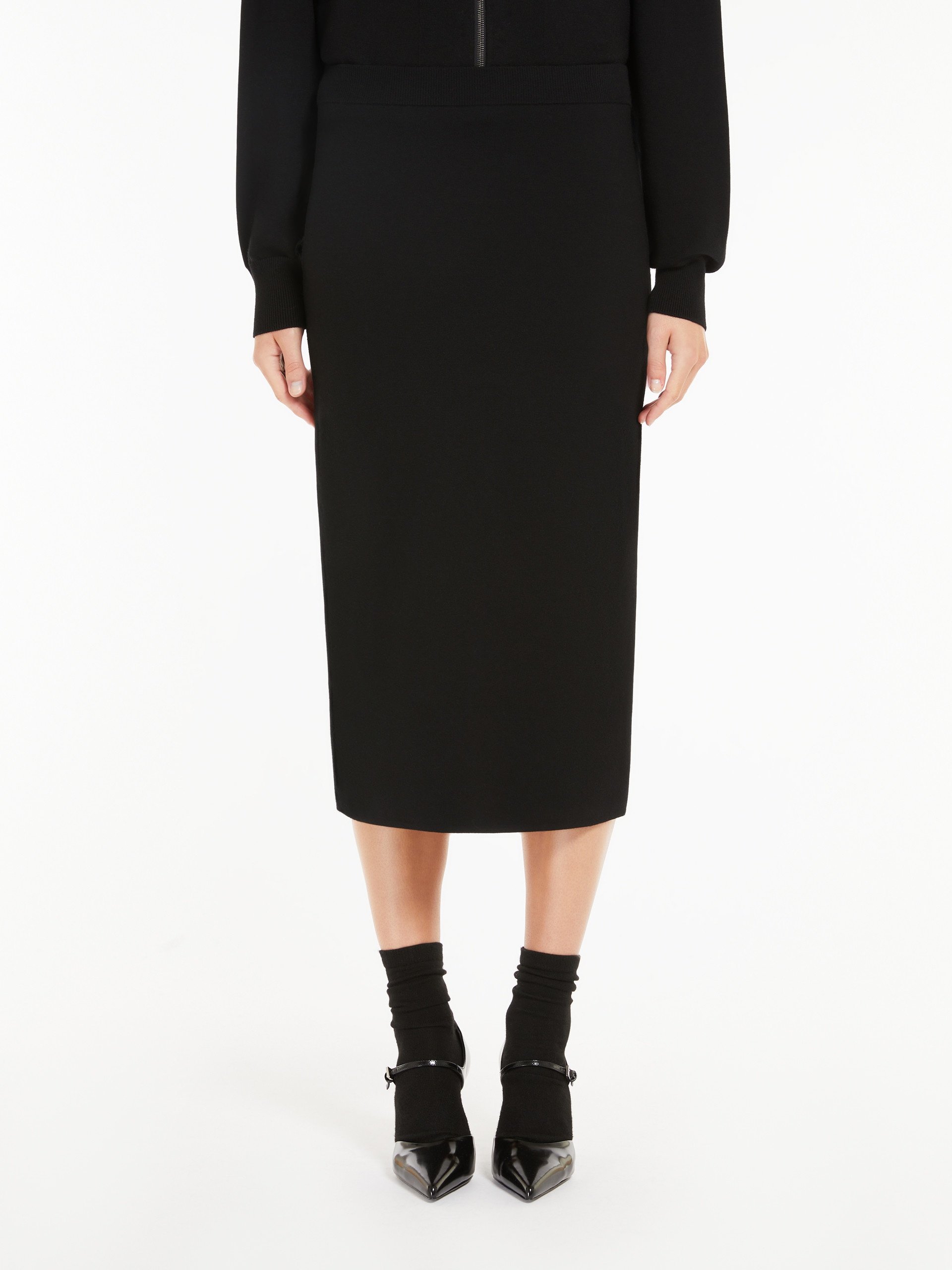 RETE Wool and viscose pencil skirt - 3