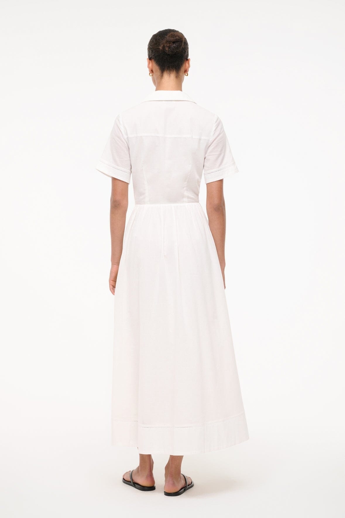 STAUD MERYL DRESS WHITE - 4