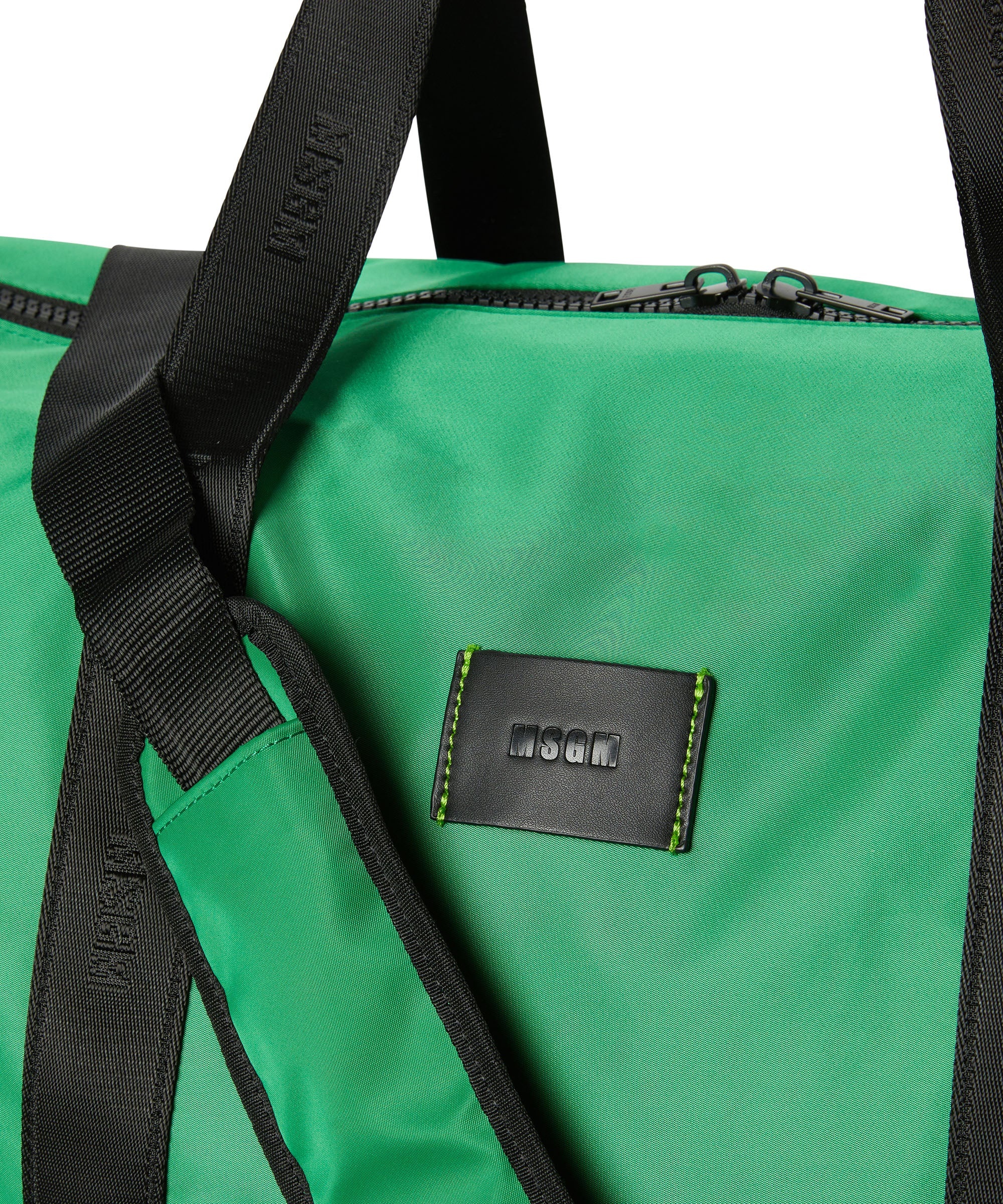 MSGM signature nylon duffle bag - 4