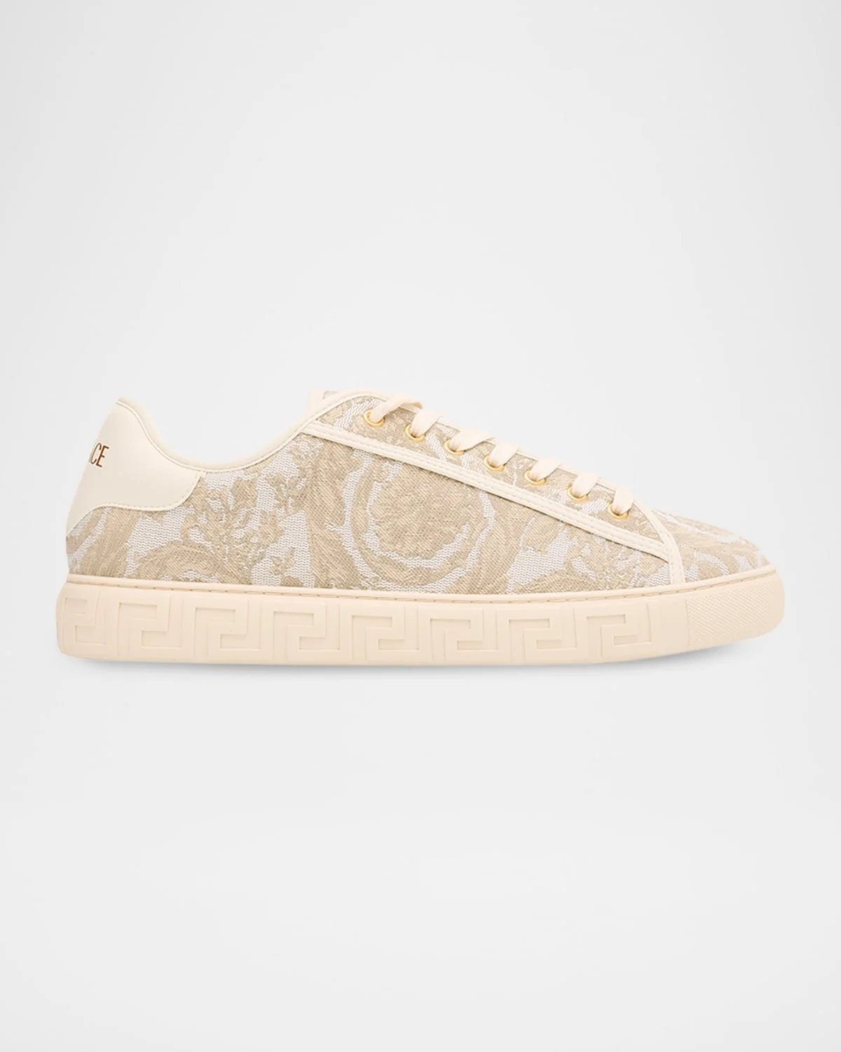 Men's La Greca Baroque Canvas Low-Top Sneakers - 1