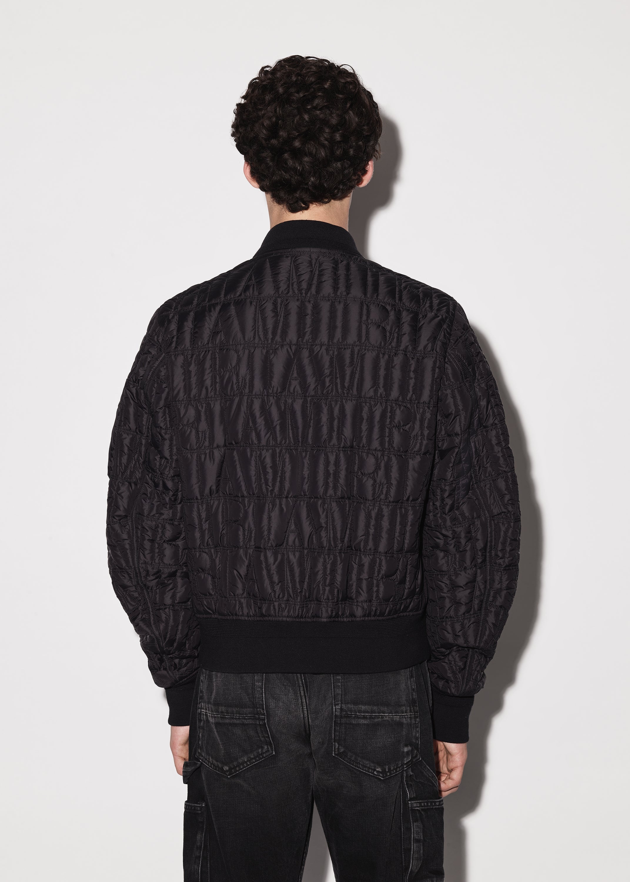 QUILTED AMIRI LOGO BOMBER - 6