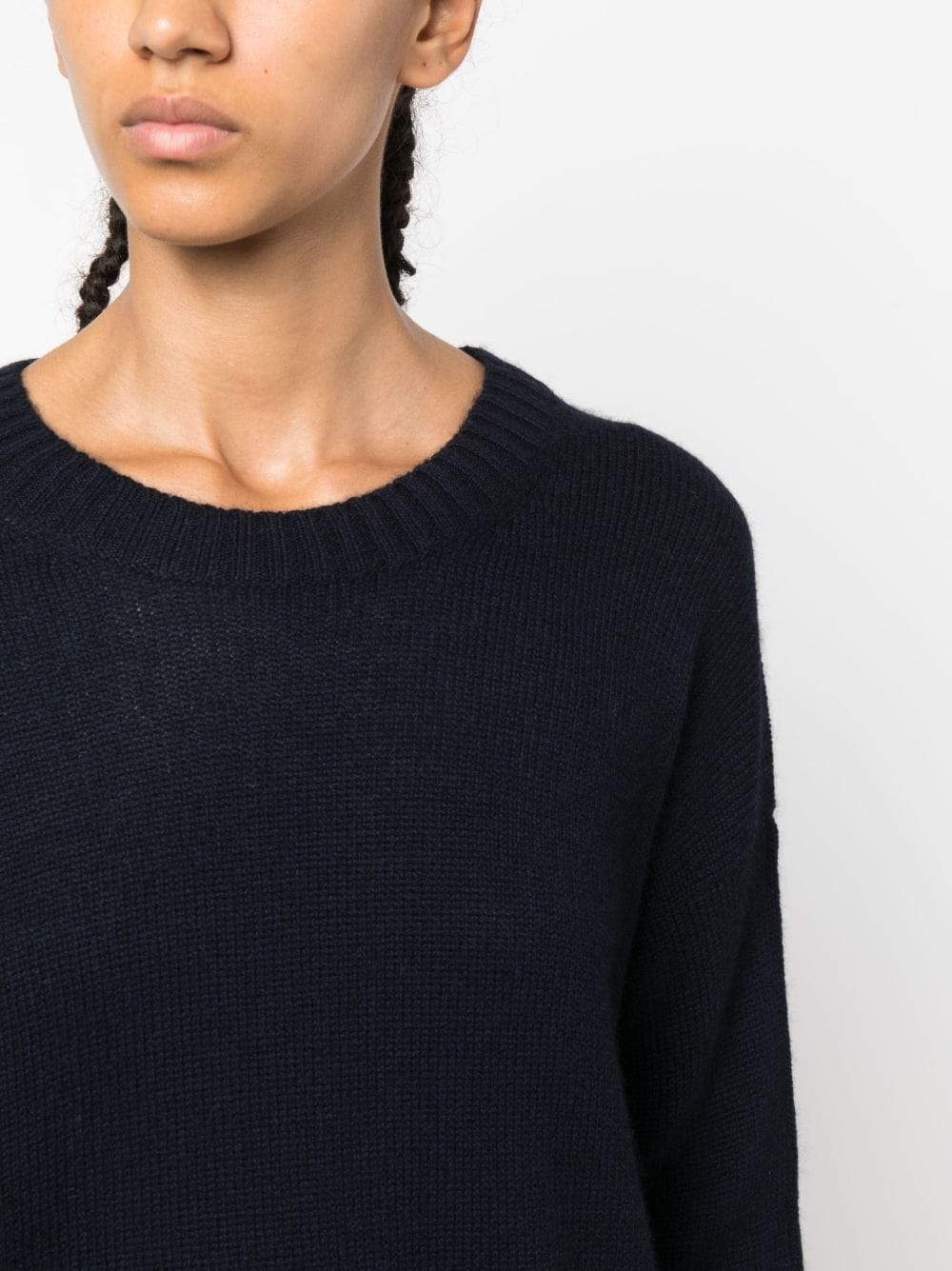 drop-shoulder ribbed jumper - 5