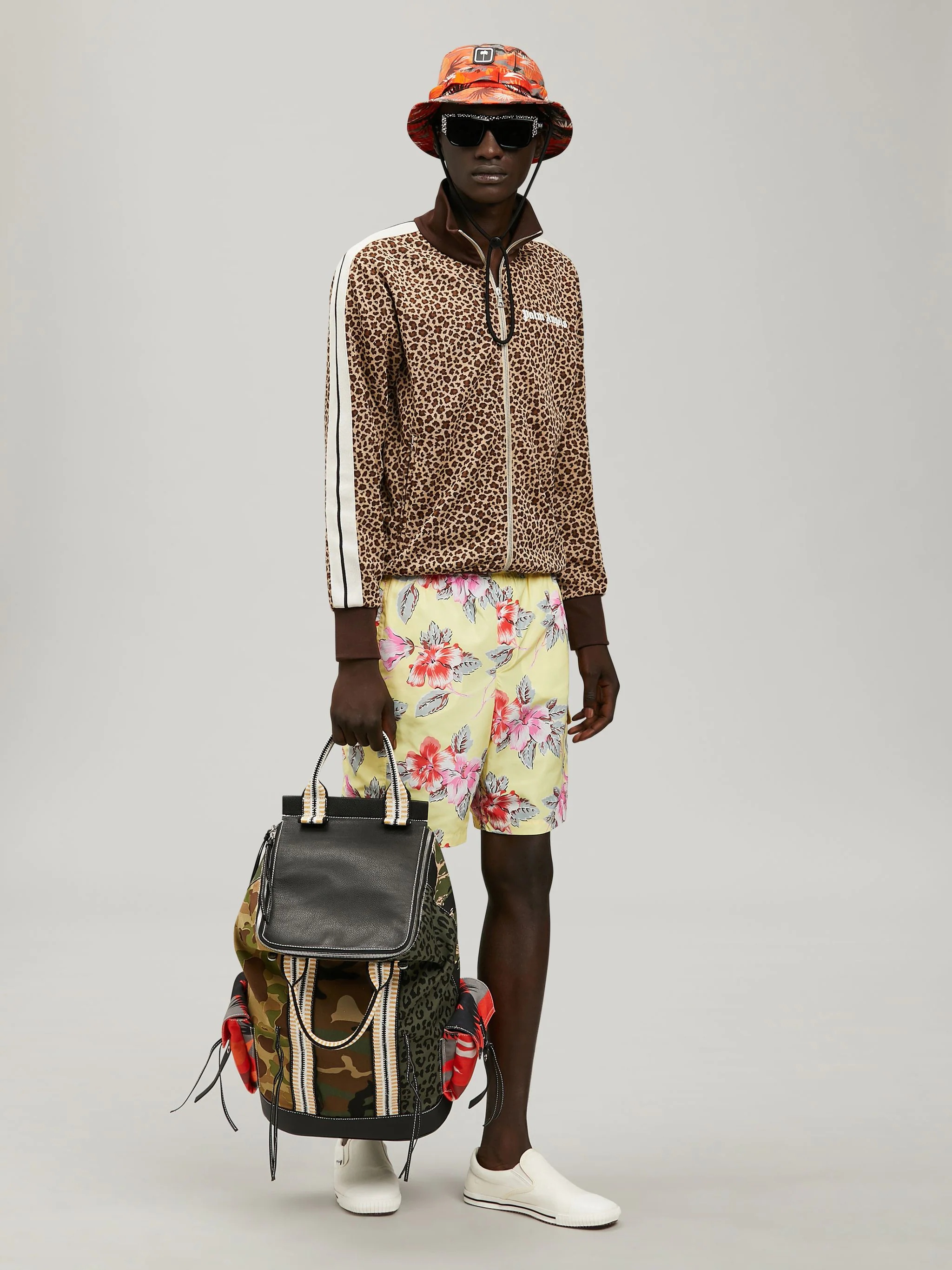 MIXED FABRIC BACKPACK - 2