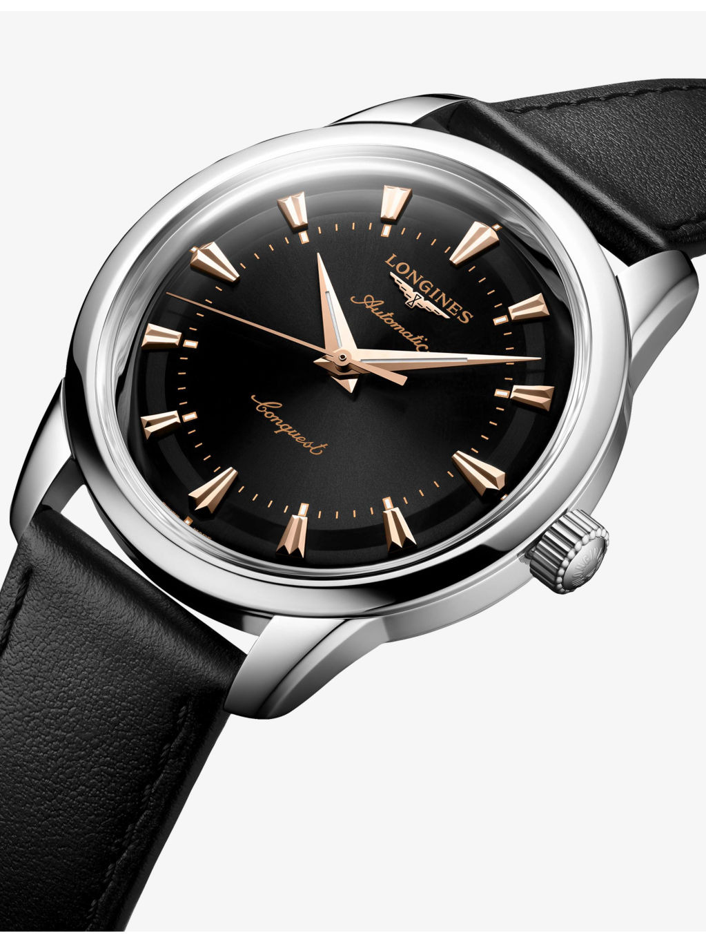 L1.650.4.52.2 Conquest Heritage Stainless-Steel Automatic Watch - 3
