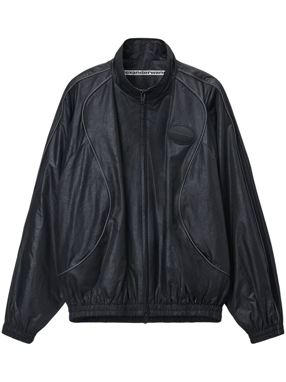 piped-trim track jacket - 1