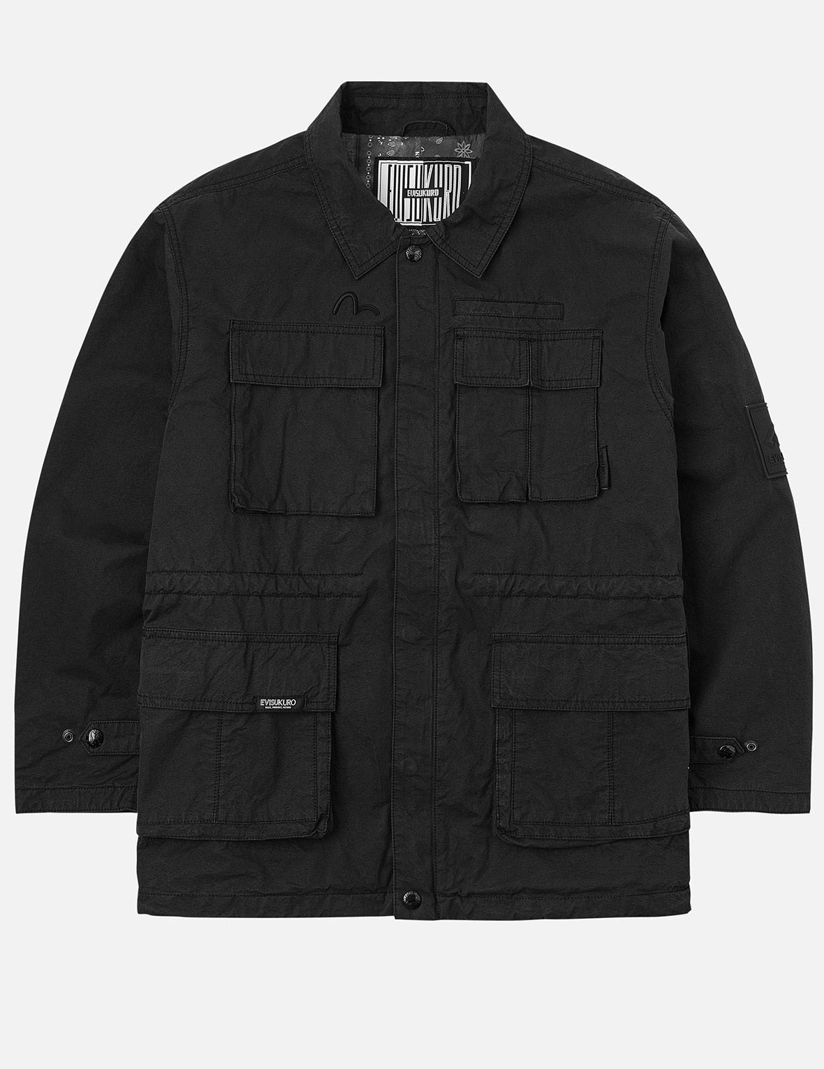 EVISUKURO Embroidery and Bio-washed Relax Fit Jacket - 3