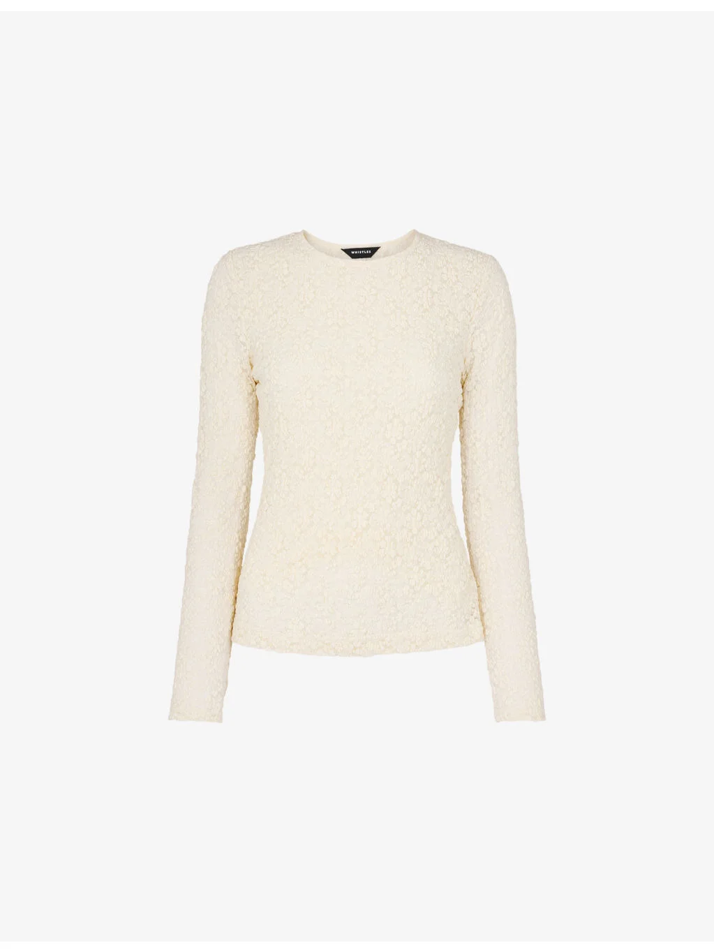 Floral-Pattern Slim-Fit Stretch-Lace Top - 1