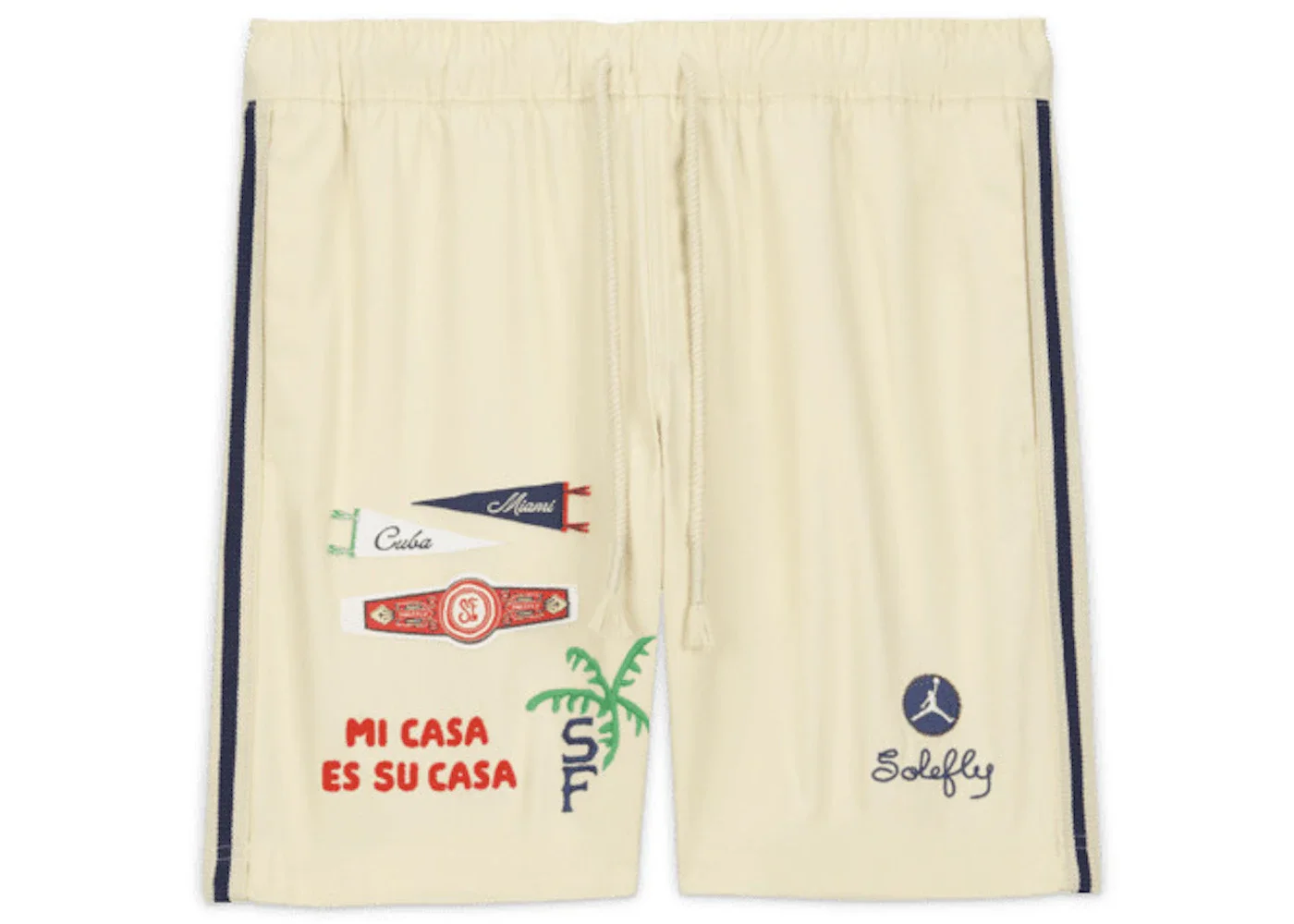 Nike Jordan Pro x Solefly Souvenir Shorts Beige - 1
