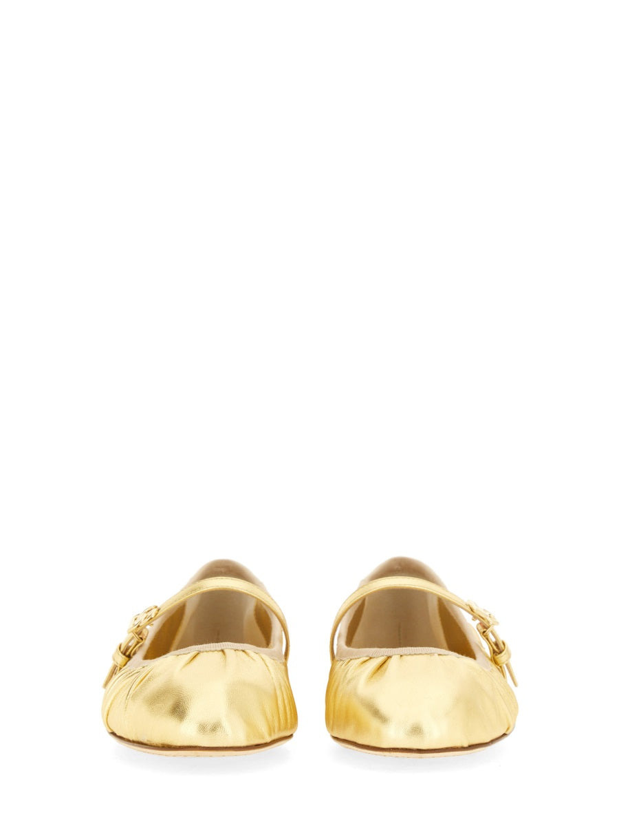 Dolce & Gabbana Women Mordoré Nappa Ballerina - 4