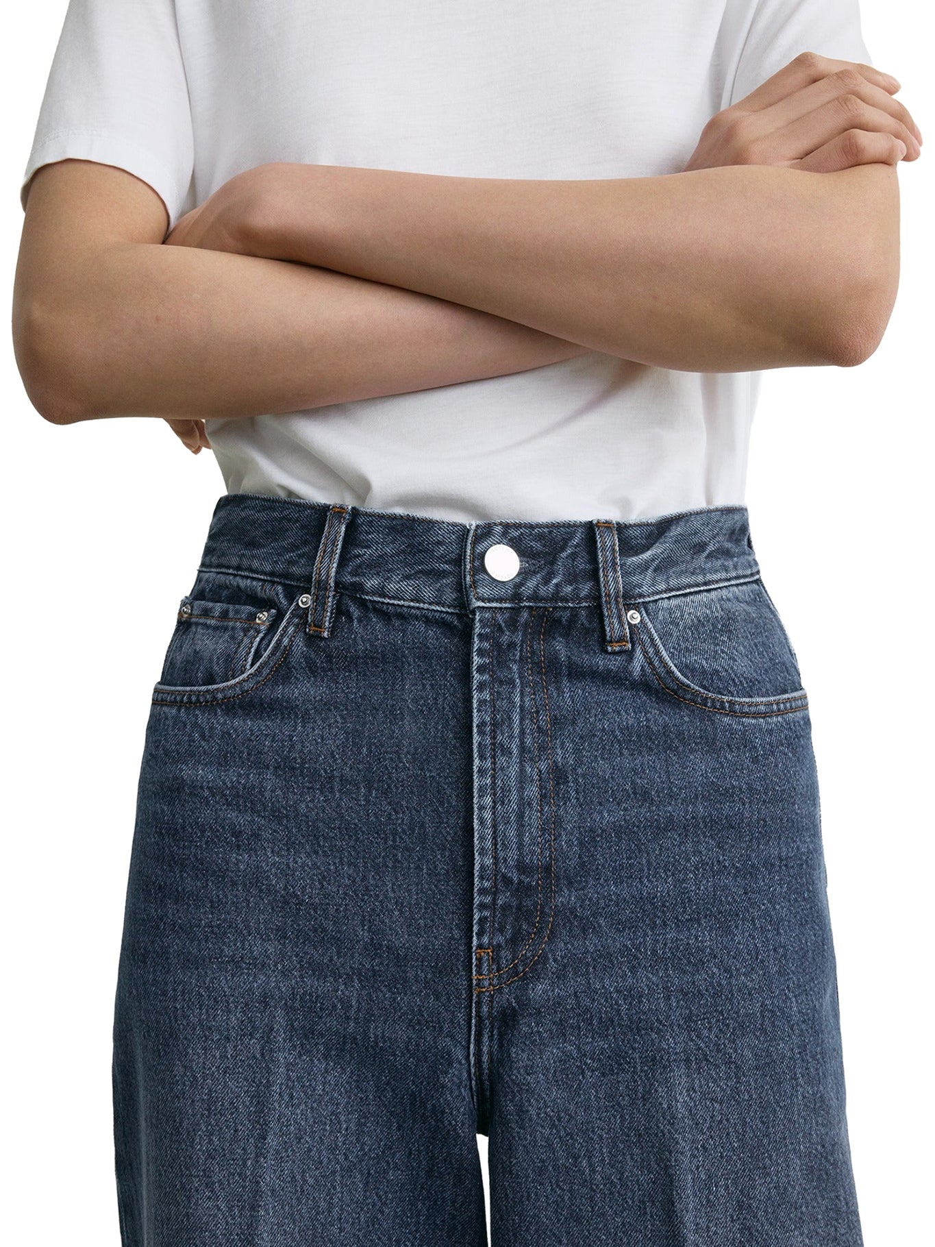 WIDE LEG DENIM JEANS - 4