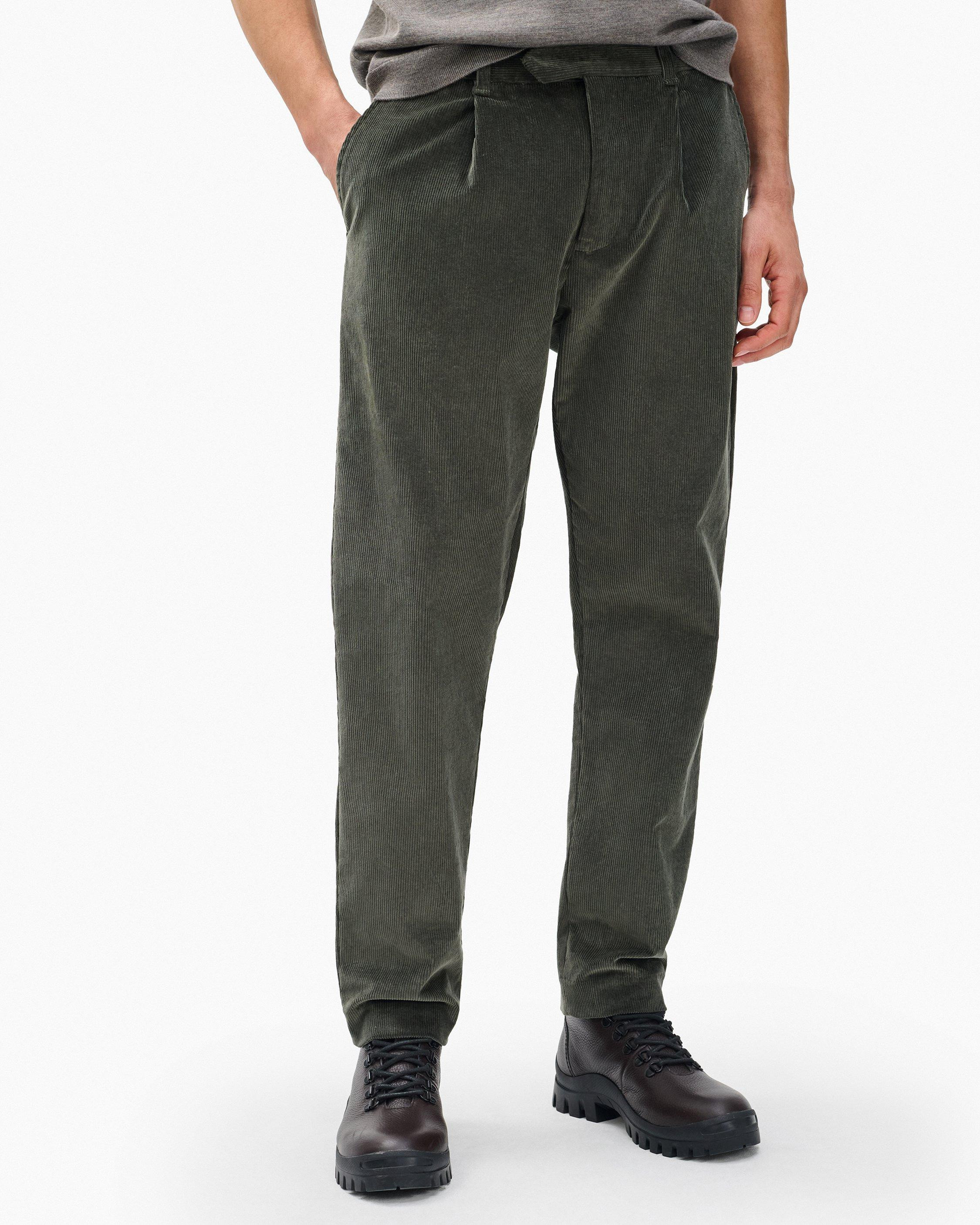 Evan Pleated Corduroy Trousers - 4