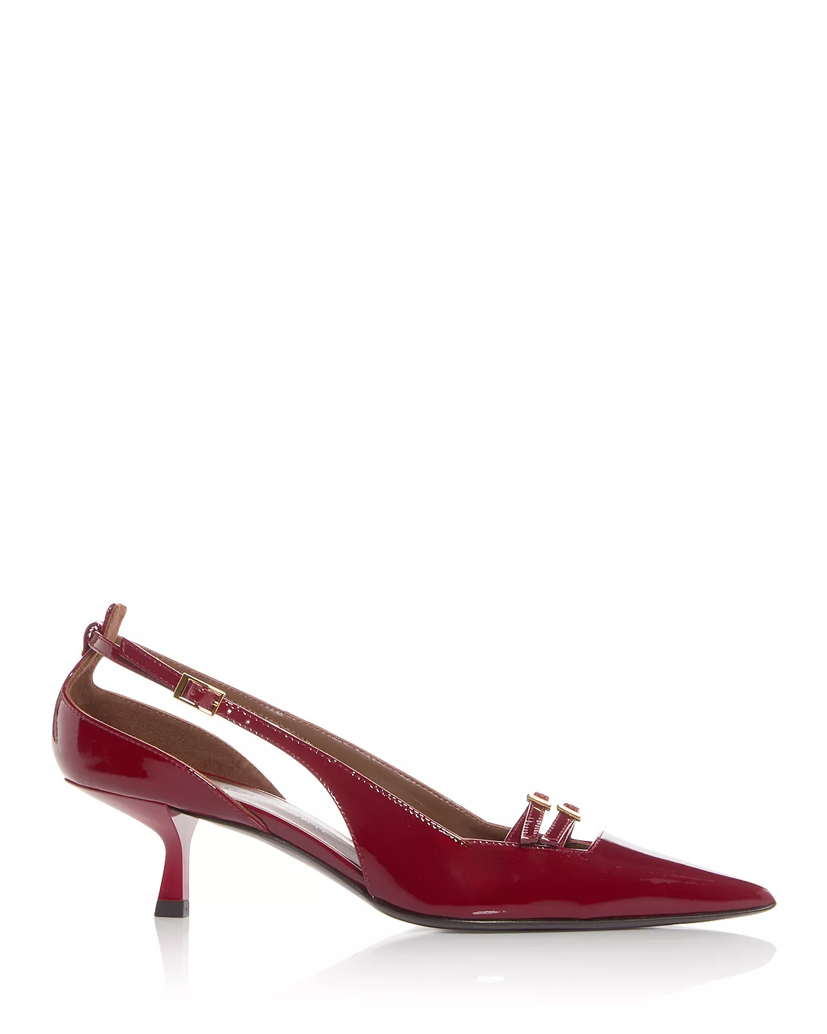 Women's Pointed Buckle Pumps - 2