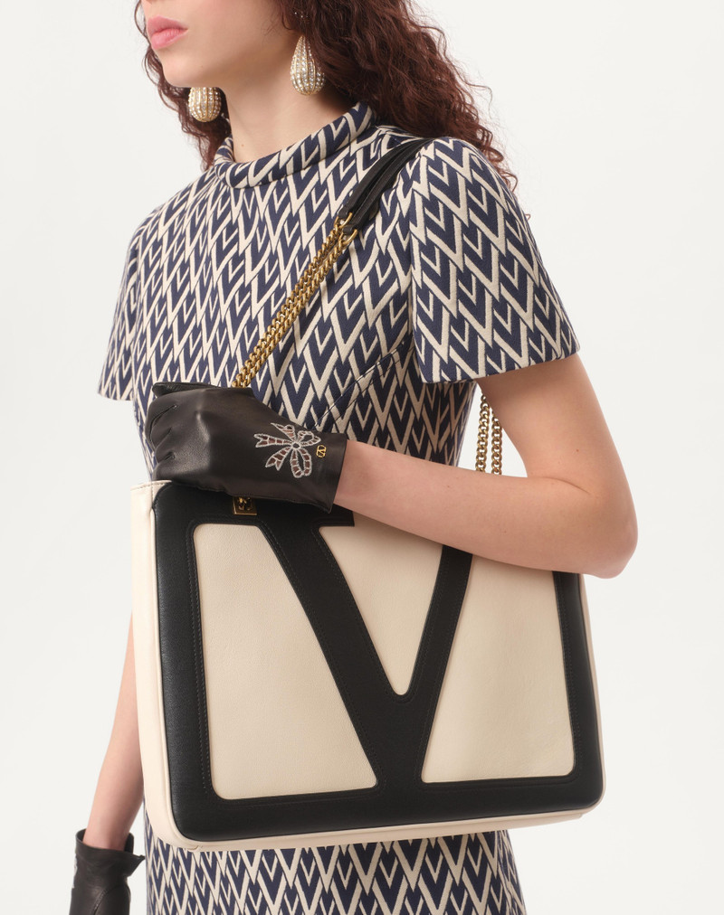 SHORT DRESS IN TOUTE LA V JACQUARD 3
