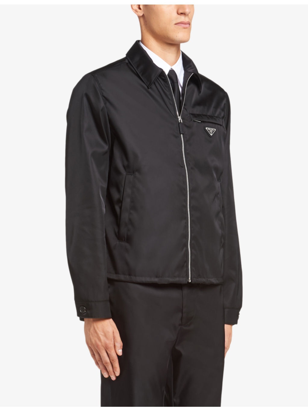 Re-Nylon brand-plaque recycled-polyamide jacket - 3