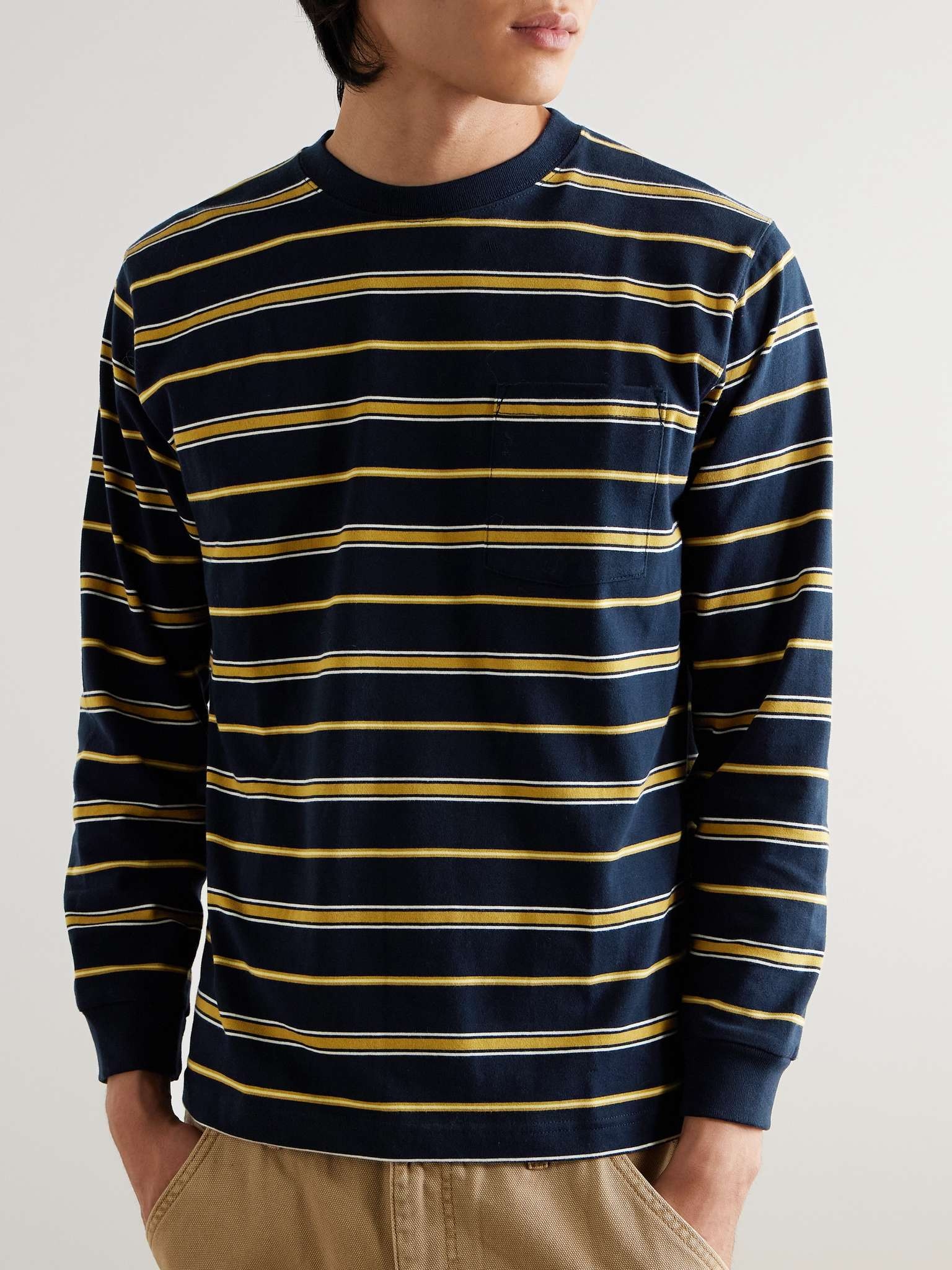 Striped Cotton-Jersey T-Shirt - 3